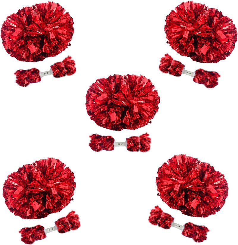 AOPANDA Cheerleading Pom Poms with Baton Handle for Team Spirit Sports Dance Cheering Kids Adults - Image 1